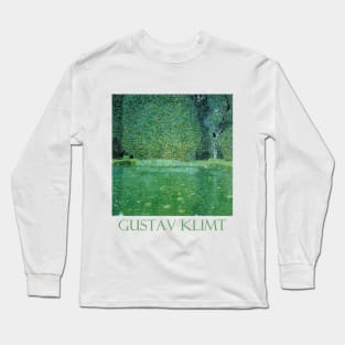 Pond at Schloss Kammer on the Attersee by Gustav Klimt Long Sleeve T-Shirt